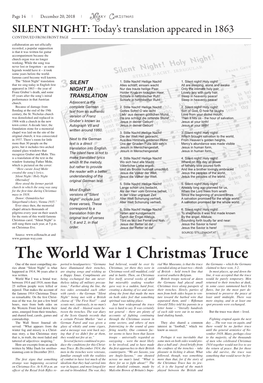 The World War 1 Christmas Truce