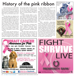 History of the Pink Ribbon the First Known Use of a Pink Ribbon Tion Research