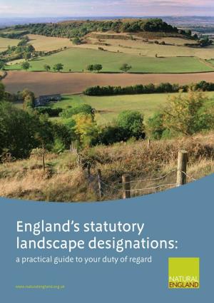 England's Statutory Landscape Designations