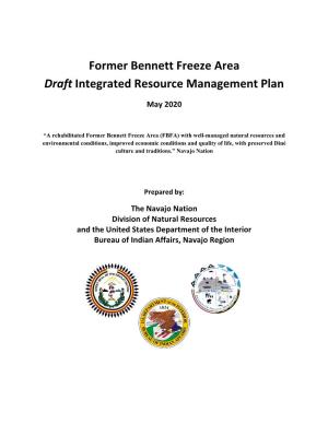 Former Bennett Freeze Area Draft Integrated Resource Management Plan
