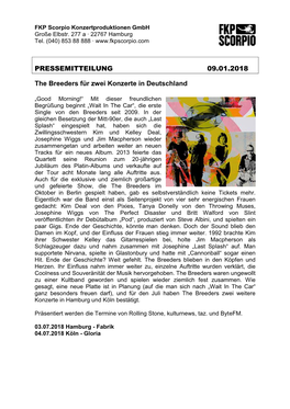 Pm-The Breeders-09.01.2018.Pdf