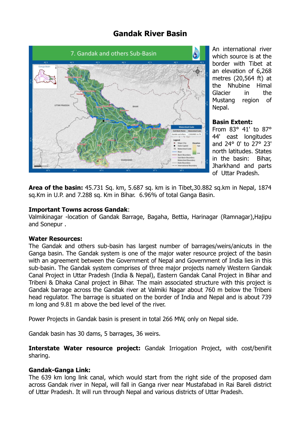 Gandak River Basin