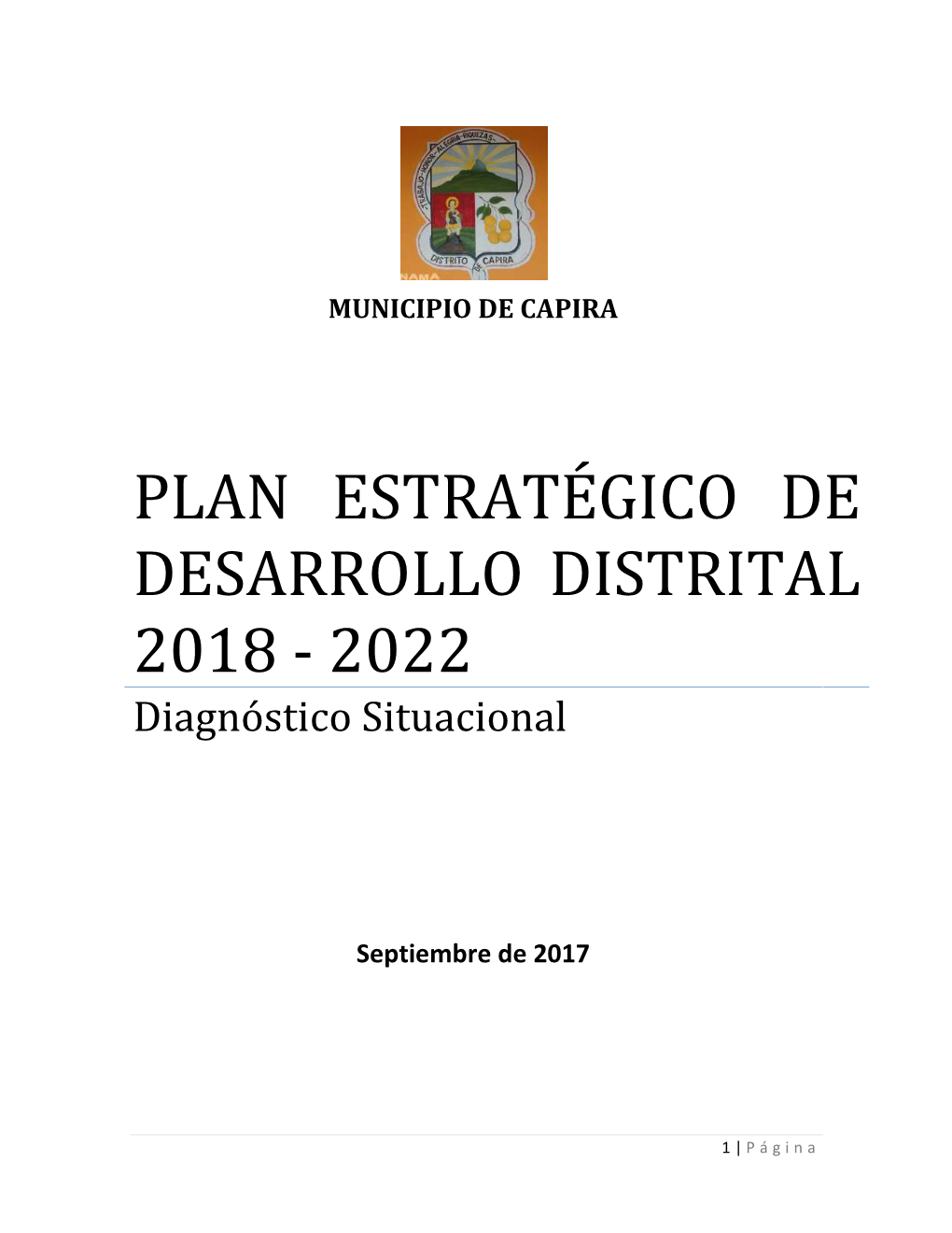 PLAN ESTRATÉGICO DE DESARROLLO DISTRITAL 2018 - 2022 Diagnóstico Situacional