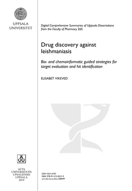 Drug Discovery Against Leishmaniasis