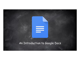 An Introduction to Google Docs