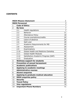 Student Guidelines