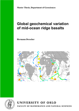 Global Geochemical Variation of Mid-Ocean Ridge Basalts