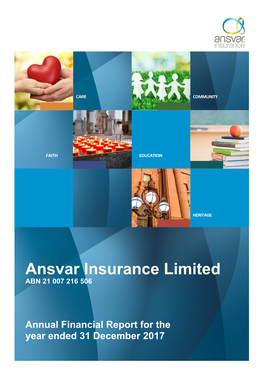 Ansvar Insurance Limited ABN 21 007 216 506