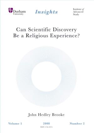 Can Scientific Discovery Be a Religious Experience?