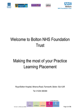 Bolton NHS Foundation Trust Booklet