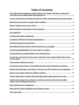 Table of Contents Cdn