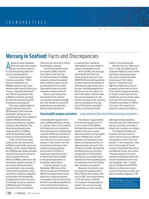 Mercury in Seafood: Facts and Discrepancies