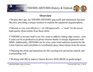 THEMIS-ARTEMIS History & Outlook Overview