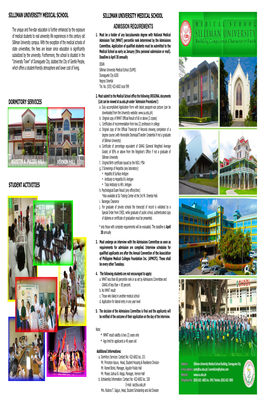 Admission Requirements Silliman University Medical School Dormitory
