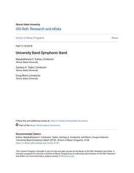 University Band Symphonic Band