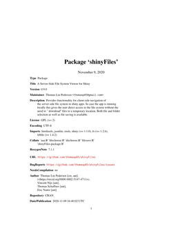 Package 'Shinyfiles'
