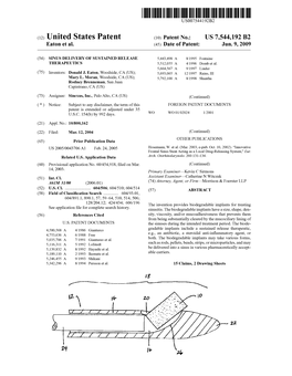(12) United States Patent (10) Patent No.: US 7,544,192 B2 Eaton Et Al