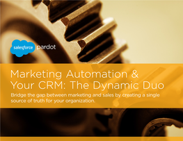 Marketing Automation & Your CRM: the Dynamic