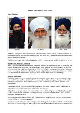 Meaning and Importance of the Turban