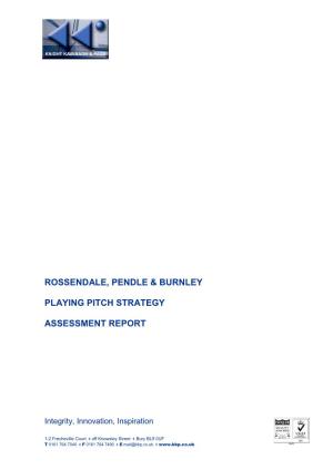 Rossendale Burnley Pendle Assessment Report 2016