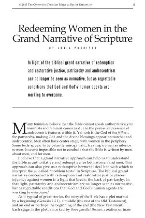 Redeeming Women in the Grand Narrative of Scripture by Junia Pokrifka