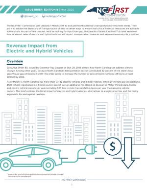 Revenue Impact from Electric and Hybrid Vehicles