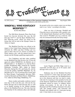 Windfall Wins Kentucky Modified****