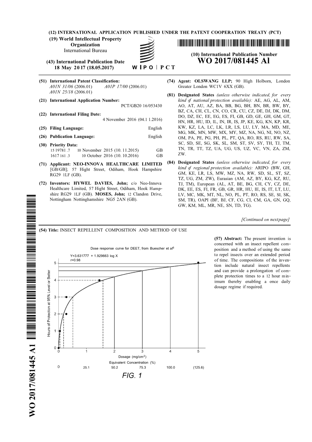 WO 2017/081445 Al 18 May 20 17 (18.05.2017) W P O P C T