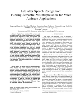 Fuzzing Semantic Misinterpretation for Voice Assistant Applications