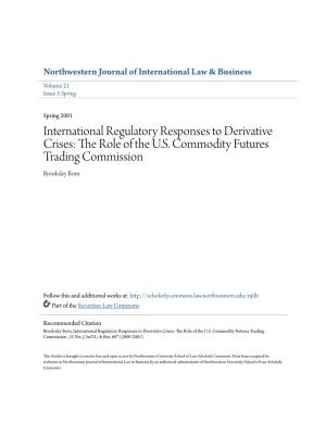 The Role of the US Commodity Futures Trading Commission