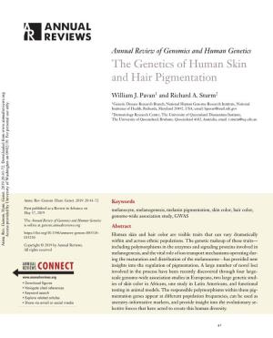 The Genetics of Human Skin and Hair Pigmentation