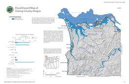 Plate 5. Flood Hazard Map of Clatsop County, Oregon, Appendix E Map