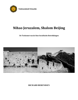 Nihao Jeruzalem, Shalom Beijing