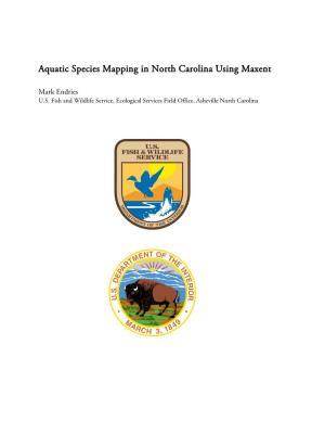 Aquatic Species Mapping in North Carolina Using Maxent