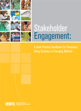 Stakeholder Engagement – a Good Practice