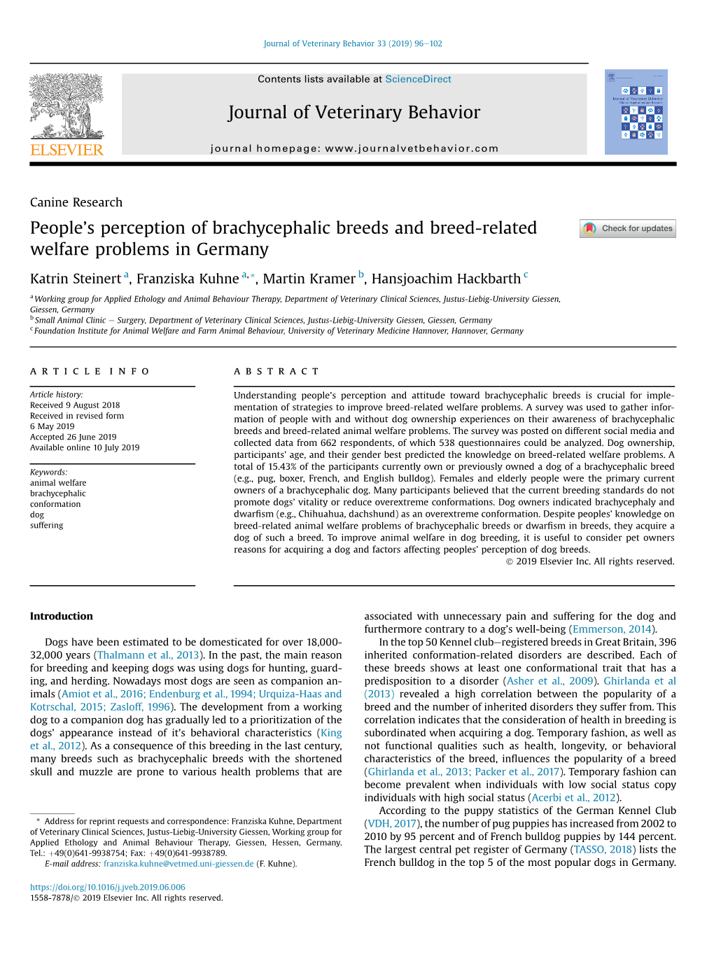 People's Perception of Brachycephalic Breeds and Breed-Related Welfare