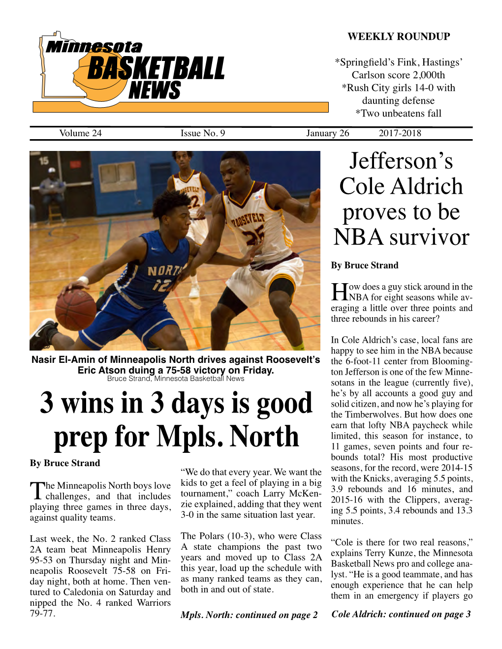 3 Wins in 3 Days Is Good Prep for Mpls. North
