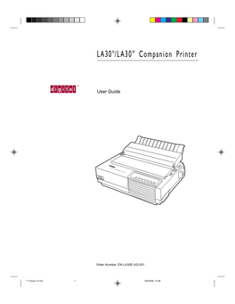 LA30N/LA30W Companion Printer User Guide