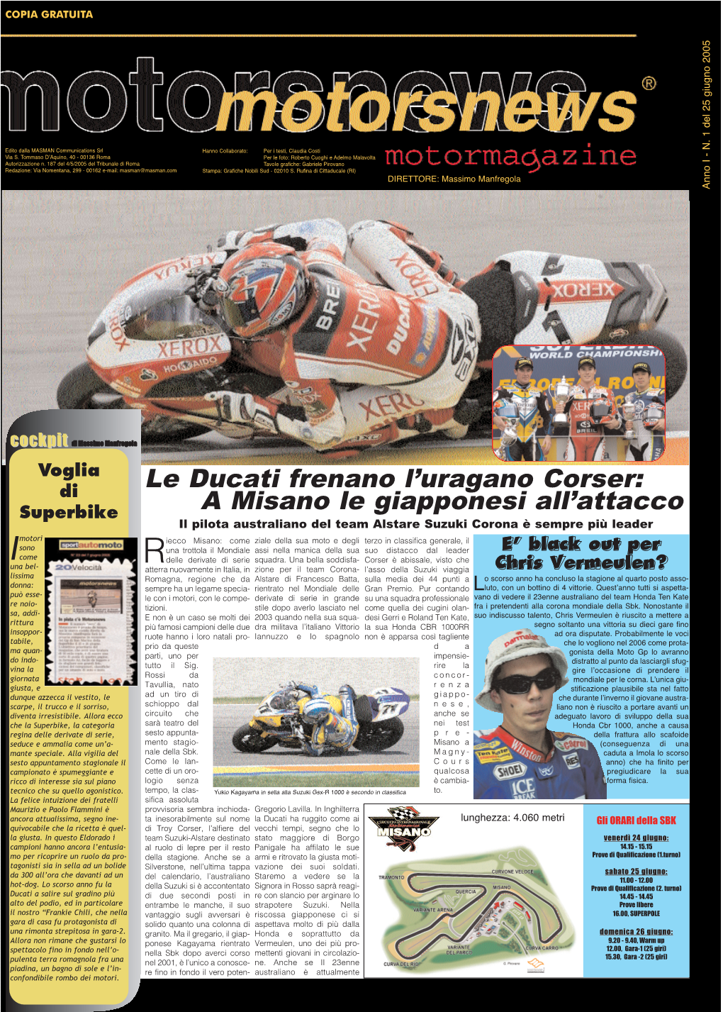 Le Ducati Frenano L'uragano Corser