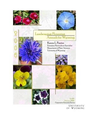 Landscaping: Flowering Annuals for Wyoming Karen L