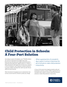 Child Protection in Schools: a Four-Part Solution