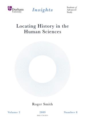 Locating History in the Human Sciences
