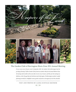 The Garden Club of Barrington Hosts Zone XI's Annual Meeting