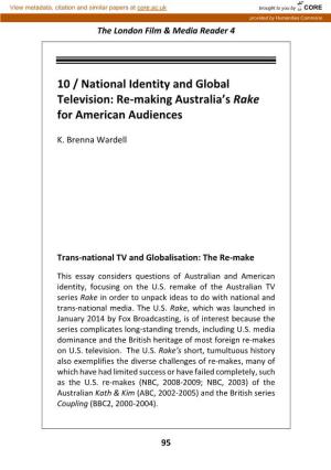10 / National Identity and Global Television: Re-Making Australia's