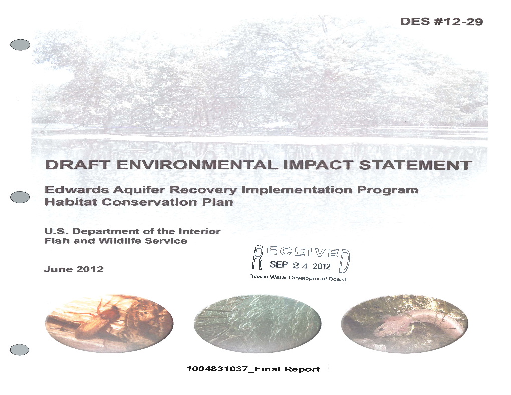 Draft Environmental Impact Statement