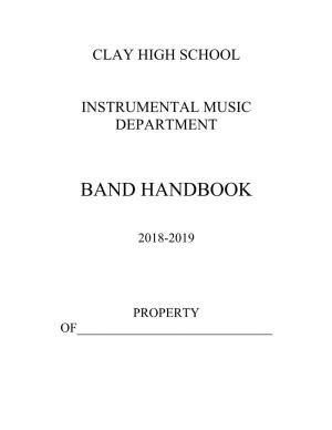 Band Handbook