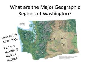 Forest Regions of Washington