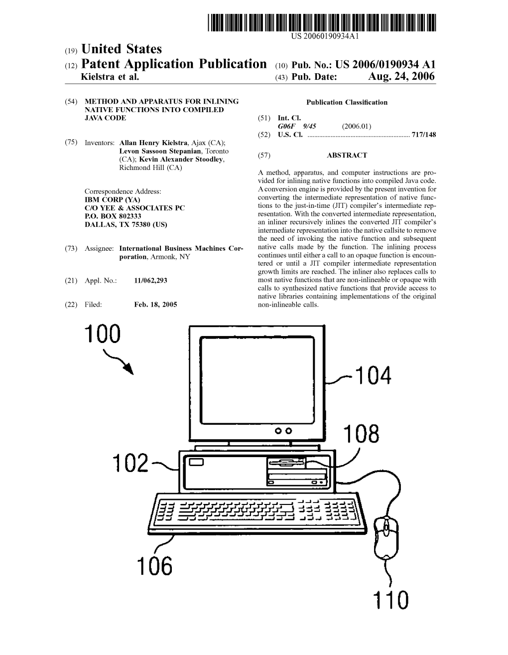 (19) United States (12) Patent Application Publication (10) Pub