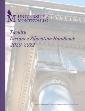 UM Distance Education Handbook For