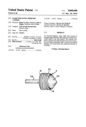 United States Patent (19) (11) 3,849,690 Cosco Et Al